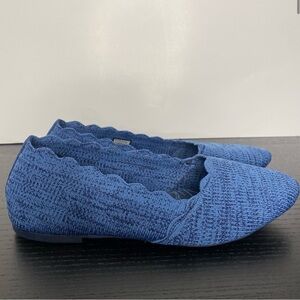 Skechers Cleo Newford scalloped ballet flats - Heather blue